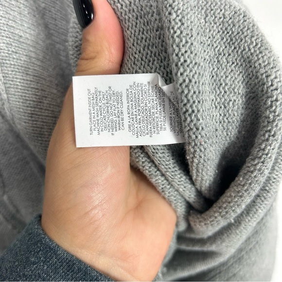 CABI grey oversized boxy charolette sweater R6 - Picture 4 of 7